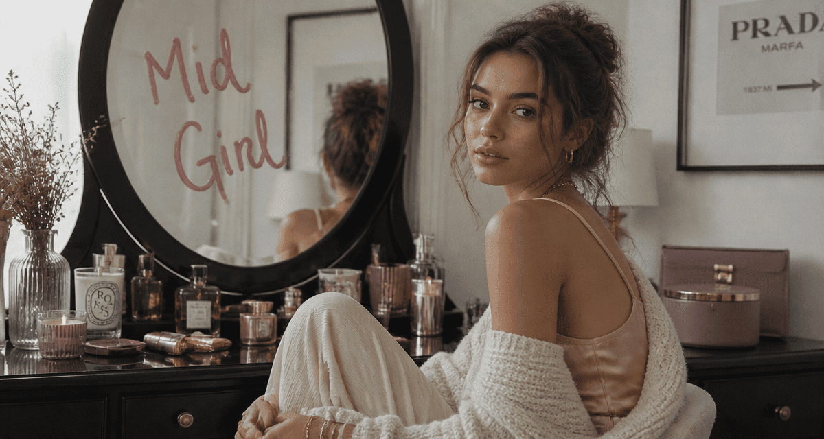 phénomène mid girl jeune femme miroir