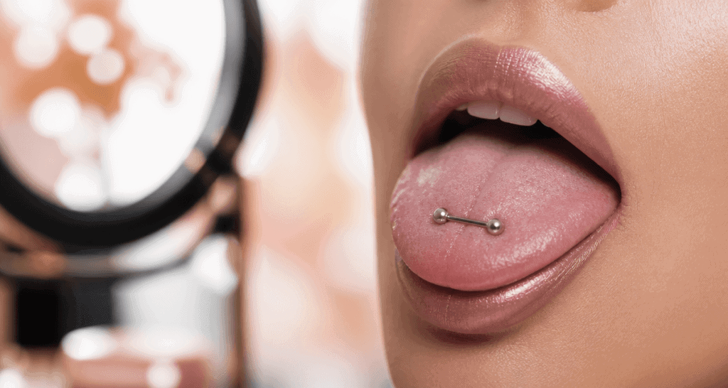 piercing langue surface horizontal titane G23