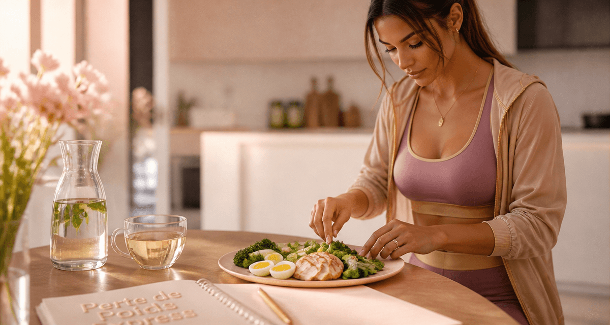regime rapide et efficace femme assiette saine