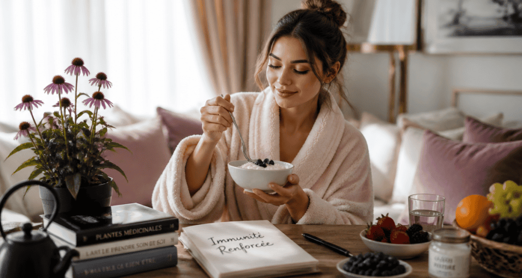 renforcement du systeme immunitaire femme kéfir salon