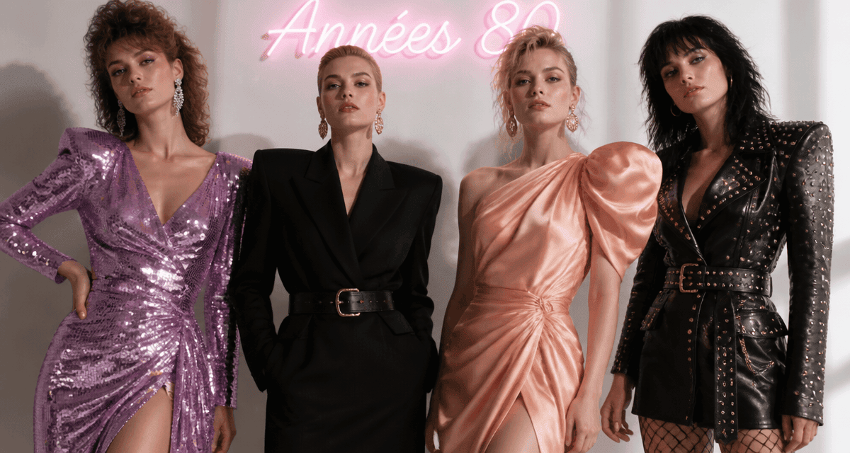robe année 80 styles disco working girl cocktail rock