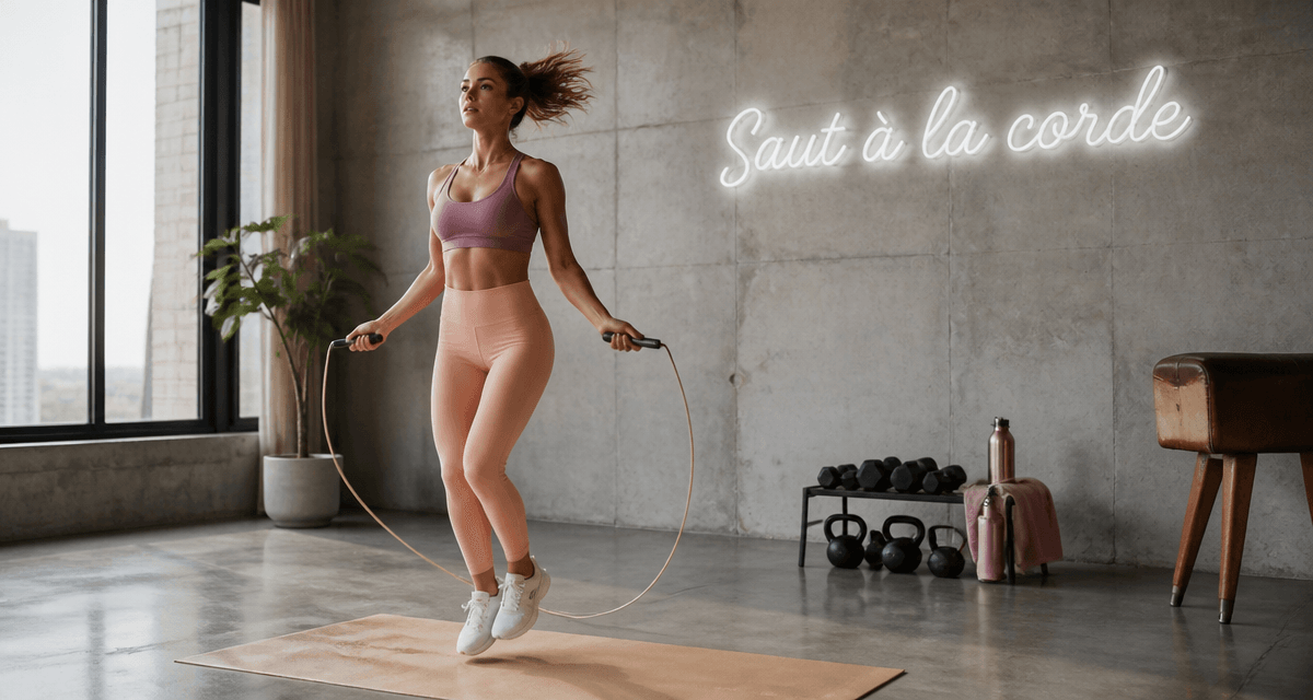 saut a la corde et perte de poids femme sportive
