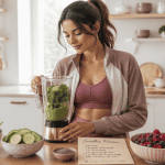 smoothie perte de poids femme blender légumes verts