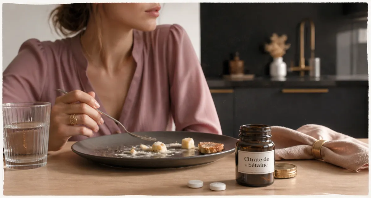 citrate de betaïne brule graisse : comprimés et repas gras