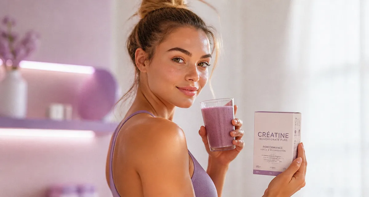 creatine effet sur la peau femme sportive
