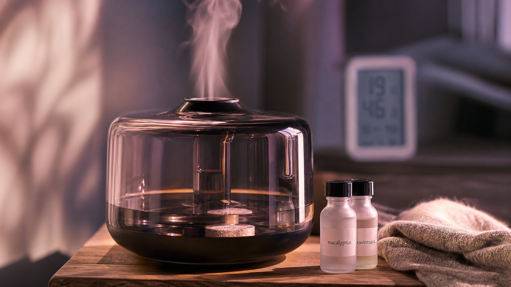Diffuseur humidificateur huile essentielle 16 dB : brume froide fine