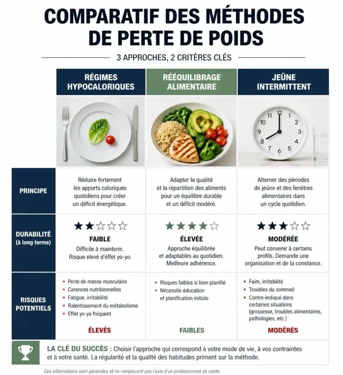 Comparatif des méthodes de perte de poids avant et après un régime pour une transformation durable