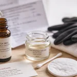Huile essentielle tea tree danger : précautions de dosage, gouttes et étiquette