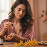 huile essentielle ylang ylang bienfaits sur poignet femme