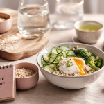 Les 20 aliments qui font maigrir : petit-déjeuner minceur (œuf poché, avoine, salade, brocoli)