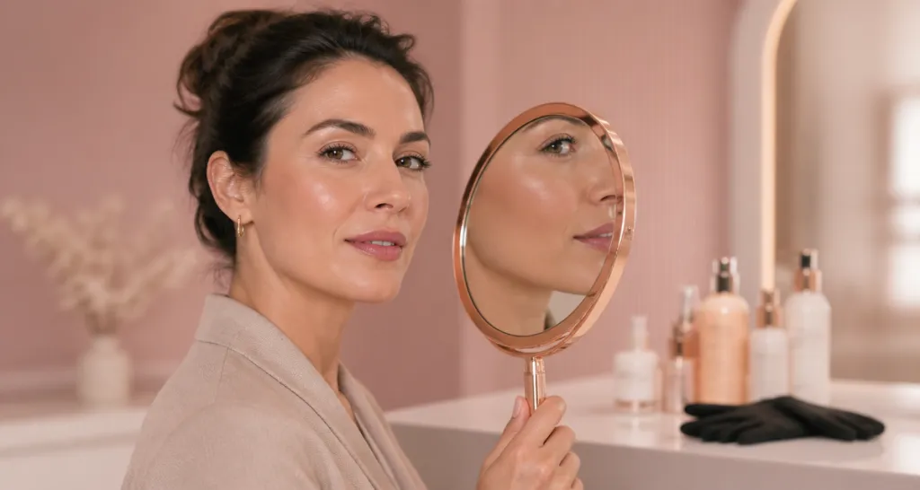 Peeling visage prix femme miroir