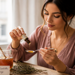quelle huile essentielle pour le mal de gorge femme fiole miel