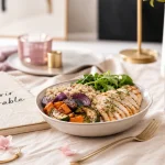20 astuces pour maigrir sans regime : assiette équilibrée, légumes et poulet