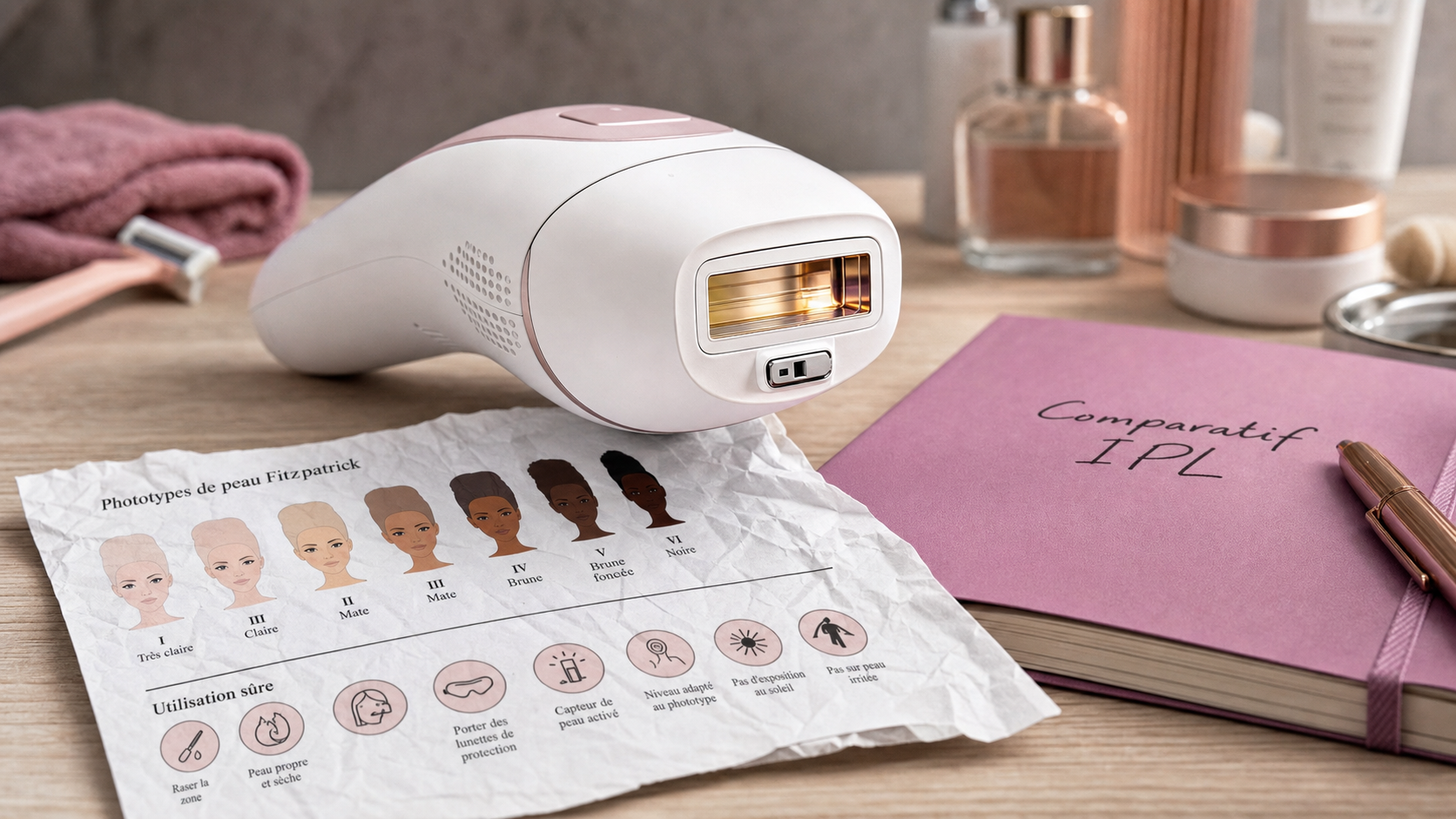 Comparatif épilateur lumière pulsée 60 millions de consommateurs : sécurité et compatibilité IPL
