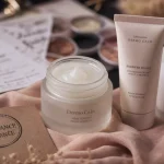 Dermocosmetique tolérance cutanée : crème sur pot en verre et SPF