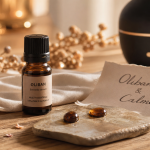 Huile essentielle encens bienfaits : oliban apaisant en fiole ambrée