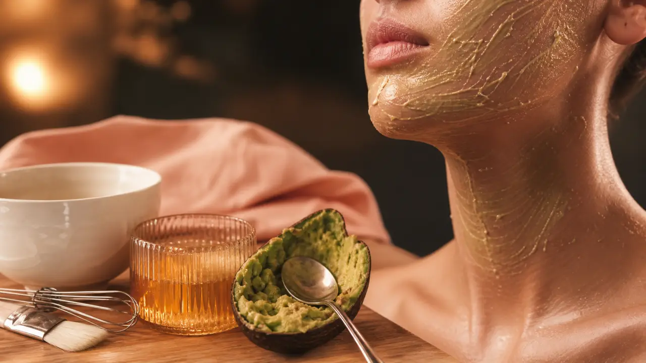 Masques pour le visage maison : masque naturel au miel et à l’avocat