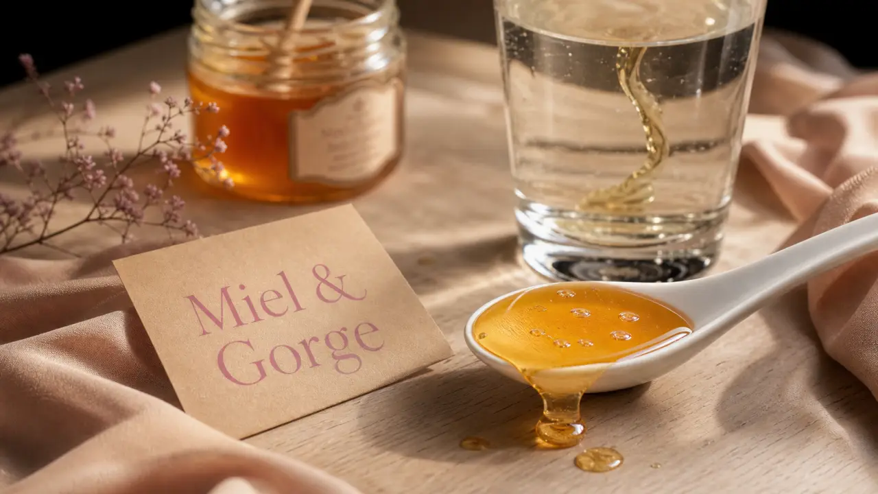 Miel et mal de gorge : cuillère de miel pour gorge irritée