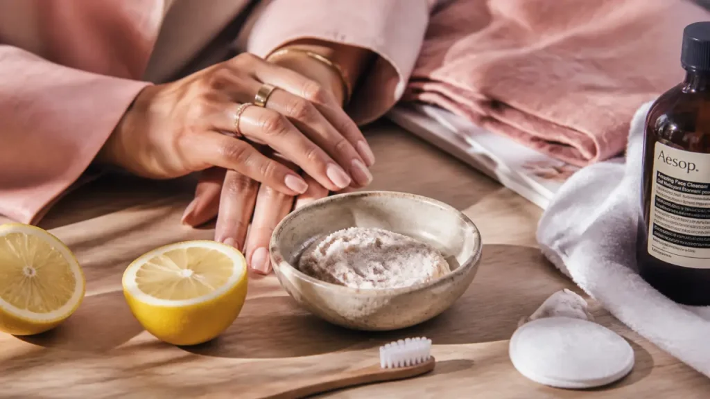 Blanchir ses ongles sans les fragiliser : bicarbonate, citron et eau oxygénée