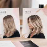 Coiffure avant après : patine, balayage et coupe