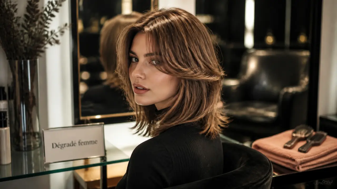 Coupe de cheveux dégradé femme, longueur idéale selon visage