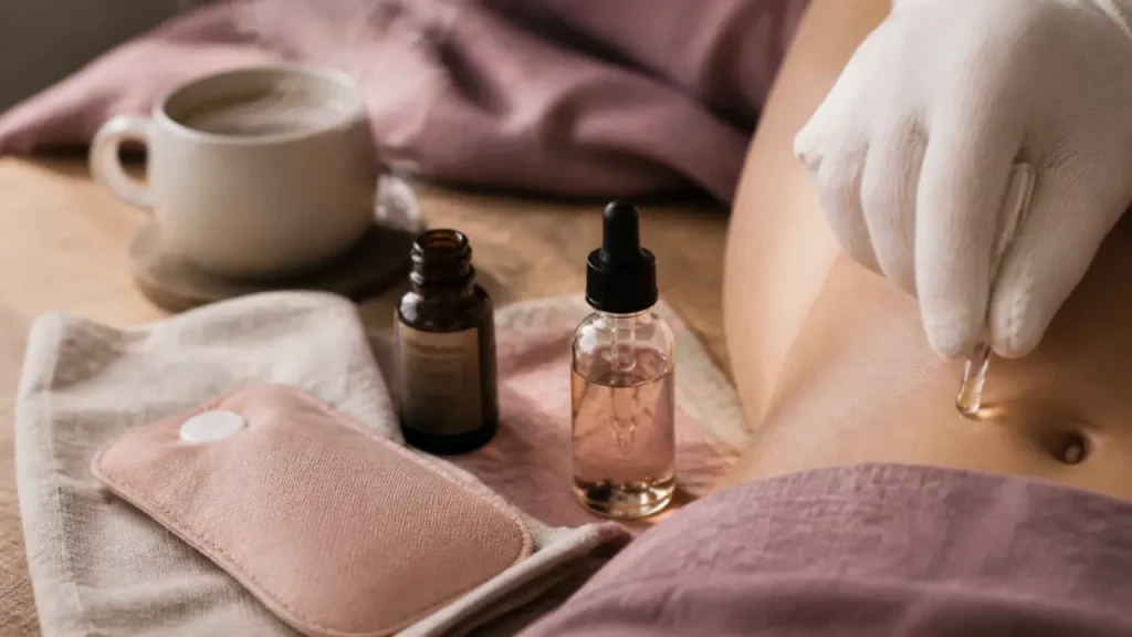 Estragon, massage et précautions : les huiles essentielles pour soulager les règles douloureuses