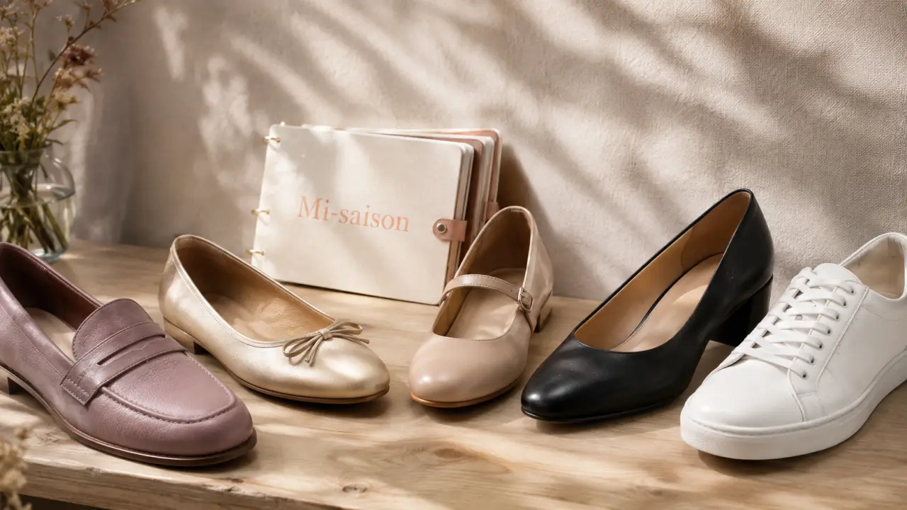 Chaussures mi saison femme : mocassins, babies et baskets légères au bureau et en ville