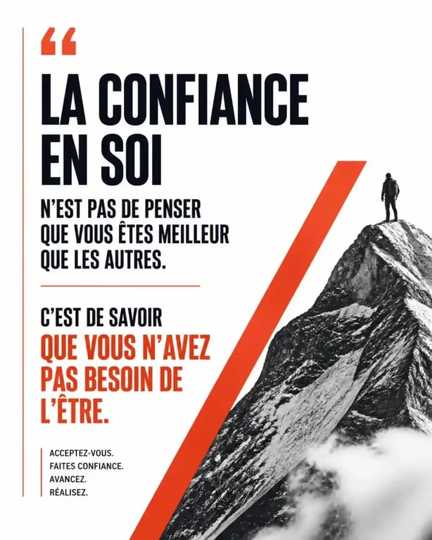 Citation inspirante sur la confiance en soi pour booster son estime personnelle