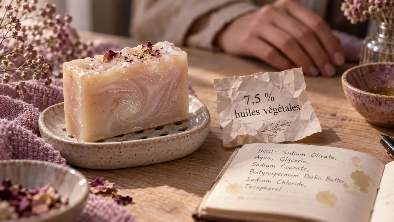 Meilleur savon surgras aux huiles végétales 7,5 % pour peaux sèches